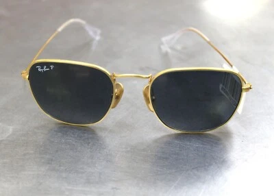 RAY-BAN ORB8157 9217TO 51 Sunglasses Ray Ban Glasses Gold Frame & Black Lens