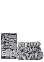 Slip Silk Assorted Scrunchies - Silver