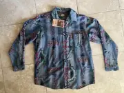 Cabela's Mens Aztec Soft Chamois Flannel Long Sleeve Shirt Sz XL NWT
