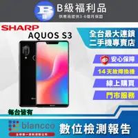 在飛比找PChome24h購物優惠-【福利品】SHARP AQUOS S3 (4+64GB) 黑