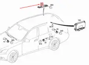 NEW MERCEDES-BENZ E W212 REAR RIGHT ROOF ANTENNA AMPLIFIER A2129055403