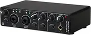 USB O Interface Sound Card Rhm 2 in 2 Out O Interface Sound Board with 48V Phan Power for Recording Prof Ional O M Er & Mic Preamplifier XLR/Tsr/Ts Ports for Guitarist Vocalist Black