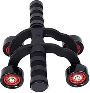 Dickly 4 Wheel Abdominal Exercise Roller Fitness Equipment, Body Building Core Strengthening Core Workout Equipment for Home