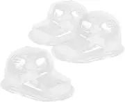 BESPORTBLE 3 Sets Transparent Plastic Hat Display Stands Cap Support Rack for Baseball Caps for Storage and Display for Home and Closet Organization