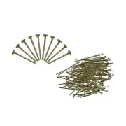 300Pcs Flat Head Pins for Jewelry Making 15mm Brass 20 Gauge Bronze
