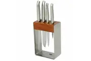 Furi Pro Stainless Steel 5pc Knife Block Set | 5 Piece Japanese Stainless Steel