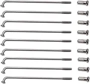 Bicycle Parts Replace Spokes, 36Pcs 60-305mm 12G Electric Bicycle E-Bike Wheel Tire Steel Spokes Bike Parts, Bicycle Spokes with Nipples 60mm - 305mm 220MM(175mm)
