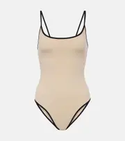 [Toteme] Toteme Stripe Edge swimsuit AU 14 beige