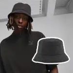 PUMA 漁夫帽 OVERPUFF BUCKET HAT 男款 女款 黑 銀 防潑水 格紋 帽子 02488901