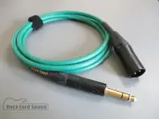 Mogami W2549 Green | Gold Neutrik Male XLR to TRS Balanced Interconnect