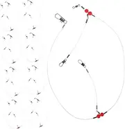 High-Strength Fishing Lure Leader Wire Swivels for Bait and Hooks Portable Fishing Tackle