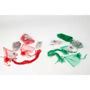 20pcs Christmas Gift Bags Organza Gift Bags Christmas Goody Bags with xiFZW