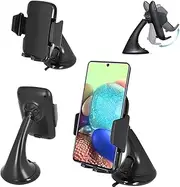 Car Phone Holder, Windscreen Car Mount Grip Universal car Cradle with Dashboard Base For Samsung Galaxy A26/A36/A56/A16/A15/S23/S23+/S23 Ultra/A14/A34/A54 /A04s/A13/A53/A33/A52s/S22/S22+ (Car Holder)