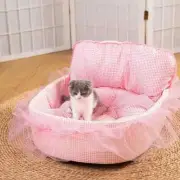 Princess Pet Bed Cat Bed Four Seasons Universal Soft Sofa Pet Kennel Small Dog