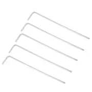 3/32" Ball End Hex Wrench, L Shaped Long Arm 40Cr Repairing Tool, SAE 5 Pcs