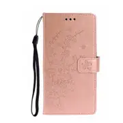 For Huawei P30 Pro Plum Flowers Pattern Horizontal Flip Leather Case with Holder & Card Slots & Wallet & Lanyard(Rose Gold)