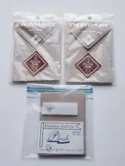 3 Cross Stitch Fabrics - 2 Zweigart Floba 14 & 18 Ct - 1 Camelot Plush 16 Ct