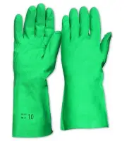 Prochoice NITRILE CHEMICAL GLOVES 2Pairs, Premium Soft Cotton GREEN- L,XL Or XXL