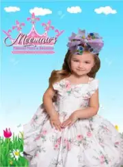 HOP HOP HOP BIG Easter Bunny Girls Hair Bow! ADORABLE!! L@@K!