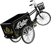 MUCKLILY Craft Tricycle Model Vintage Design 1:10 Scale Home Decor Tricycle Ornament
