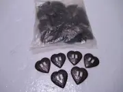 144pc Bronze Tribal Heart Metal Western Slotted Conchos Bolo Belt Leather Crafts