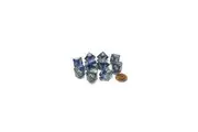 CHX 26223 Gemini Polyhedral Blue-Steel/White Set of Ten d10s