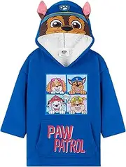 [PAW PATROL] Hoodie Blanket Boys Plus Size Cuddly Blanket with Sleeves, Warm Fleece Hoodie Portable Blankets Hoodie, Blue, One Size