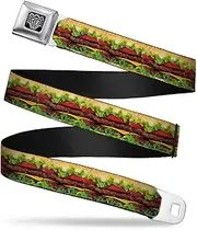 [Buckle-Down] Seatbelt Buckle Belt, Hamburger Vivid