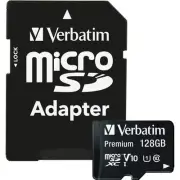 Verbatim 128GB UHS-I microSDXC Card Full HD High Speed ​​Video with SD Adapter (