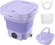 Portable Washing Machine and Dryer Combo 8L Mini Folding Travel Washing Machine