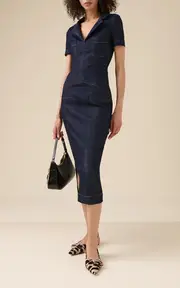 [Givenchy] Denim Midi Dress
