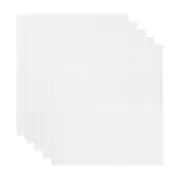 5 Pcs 14.6 x 15.7" Silicone Dehydrator Sheets Fruit Dryer Mesh Mat, White