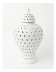 [Heritage] Marcella Ginger Jar 46cm in White