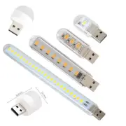 Mini LED Night Light USB Reading Light Power Bank Computer Rechargeable Light Ey