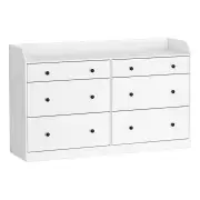 6 Chest of Drawers - PETE White