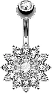 [DUnLap] Nose Ring Women Sexy Rhinestone Dangle Belly Button Chain Navel Piercing Ring Body Jewelry Waist Chain Button Puncture Jewelry Fake Nose Ring
