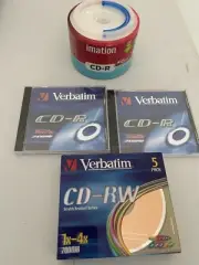 Verbatim Cd-R Cd-RW Imation 50 Discs New Bulk Lot Vintage