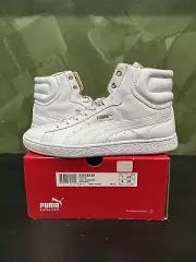 Puma First Round White - 349138 01 - size 8 - DS/Brand New - Vintage!