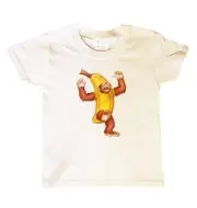 Nana Chimp T-shirt White Toddlers Size 2t-5/6 Monkey Animal Ape Funny Banana