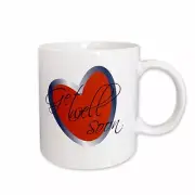 3dRose Get Well Soon Heart Mug