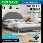ALFORDSON Bed Frame Queen Double King Single Mattress Base Platform Grey Fabric