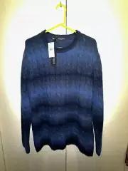 Saks Fifth Avenue Large Navy Sweater