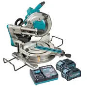 Makita LS004GM201 - 40V Max Brushless 260mm (10-1/4") Slide Compound Saw Kit (2 x 4.0Ah)