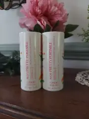 Avon Set Of 2 Pretty Portable Candid Talc Net Weight 1.5 Oz