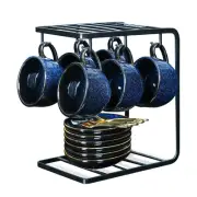 Ceramic Espresso Coffee Cups Set 4 oz Porcelain Espresso Cups with Saucers Sp...