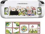 Kiloluv Protective Case & Decal Stickers for Steam Deck LCD & OLED Version, Hard Slim Protective Case with Full Protection (Spring Travel)