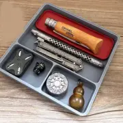 Outdoors EDC fingertip gyro push card sorting tray, stationery tool storage tray