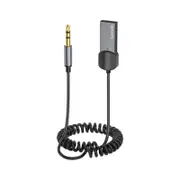 Aluminum Alloy 3.5mm AUX Car Adapter Hands-Free Calling BT5.0 Bluetooth Car Audio Wireless Receiver