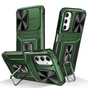 MCC Shockproof Samsung Galaxy S23 FE Heavy Duty Case Cover Lens Cover S711 [Dark Green]