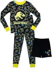 LEGO Jurassic World Boys 3 Piece Cotton Pajamas Size 4 ,6, 8, 10
